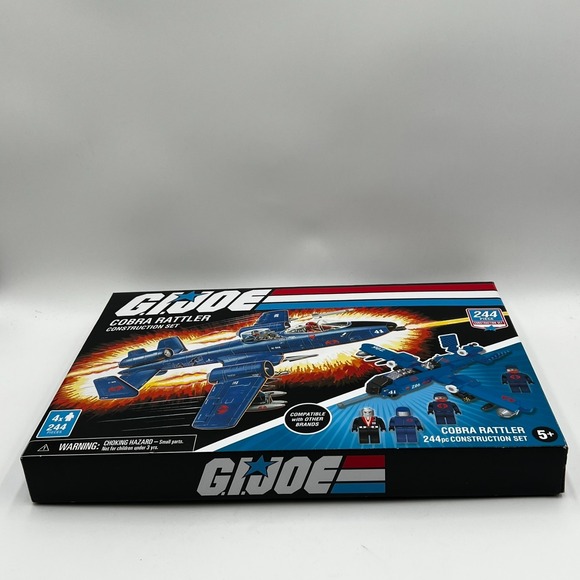 GI Joe Cobra Rattler Construction Set With 224 Pieces Brand New Hasbro - Picture 5 of 10